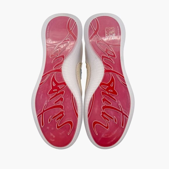 Christian Louboutin Arpoador Blue Drawstring Sneaker Size 39 US 9 Women's 7028 - Picture 12 of 15